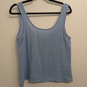 Barely worn airy blue tank top